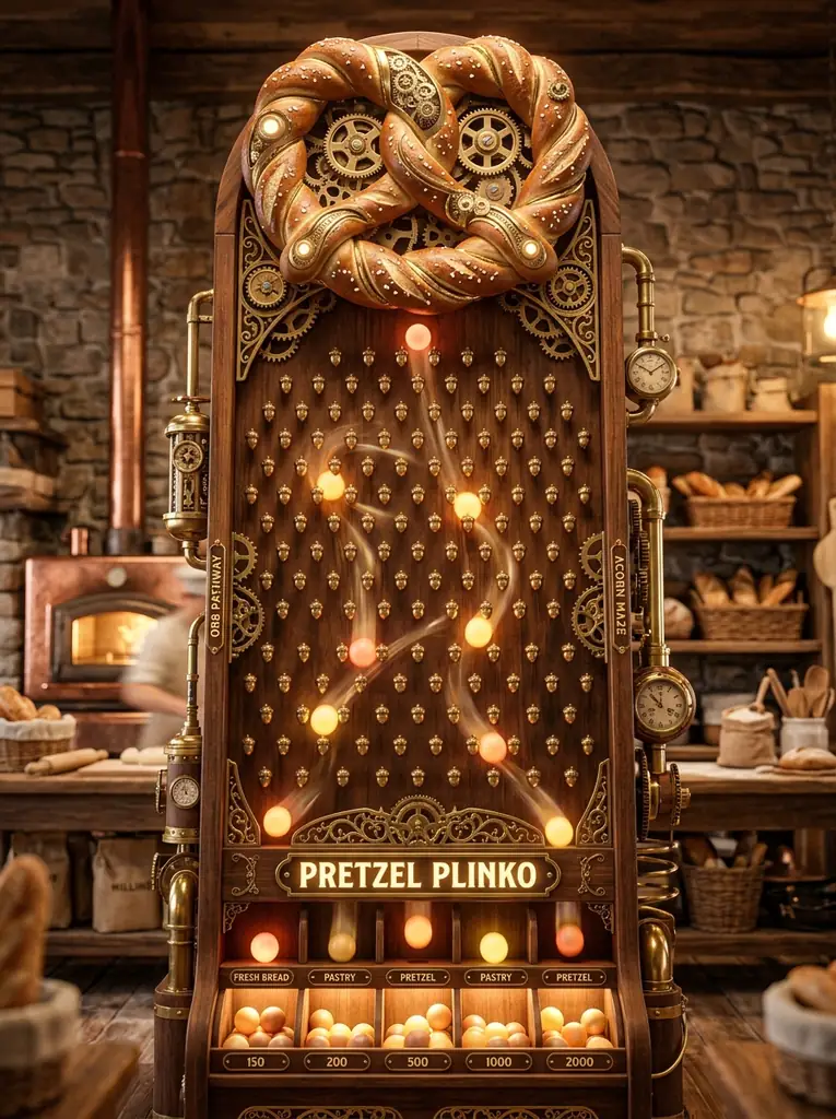 Pretzel Drop Plinko Artwork